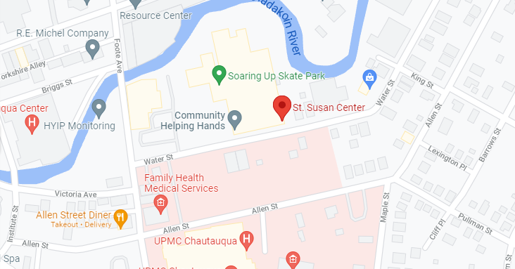 Google pinned location St. Susan Center